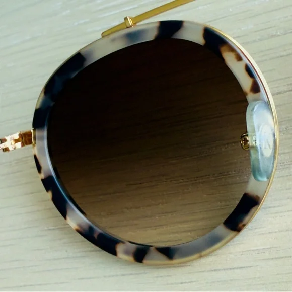 New KREWE Conti Matte Oyster 24K Sunglasses - Picture 9 of 15